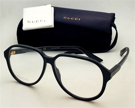 gucci gg1036o|Gucci GG1036O 001 Eyeglasses in Shiny Black.